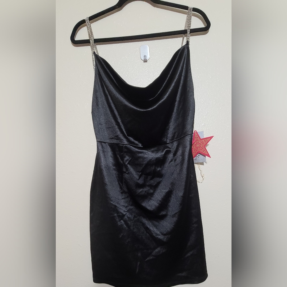 Short open back dress